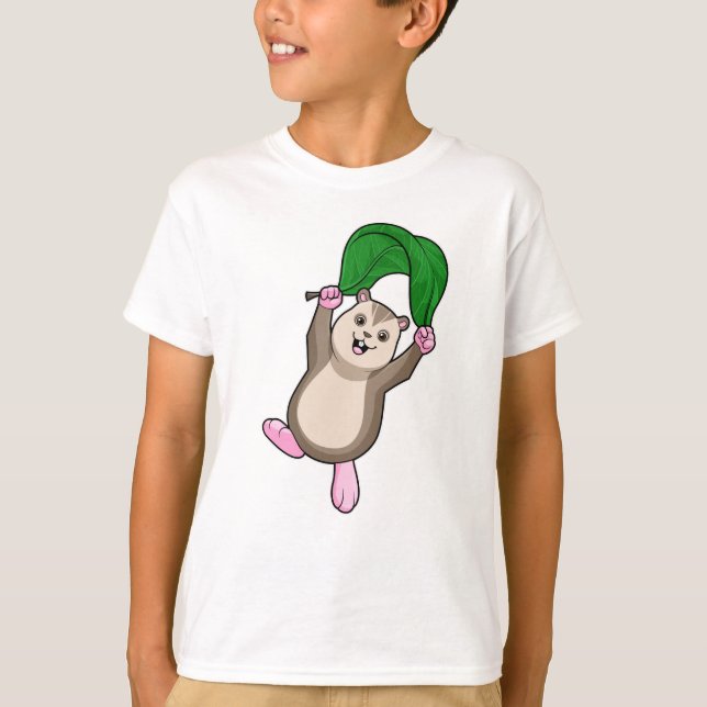 Hamster with Parachute T-Shirt (Front)