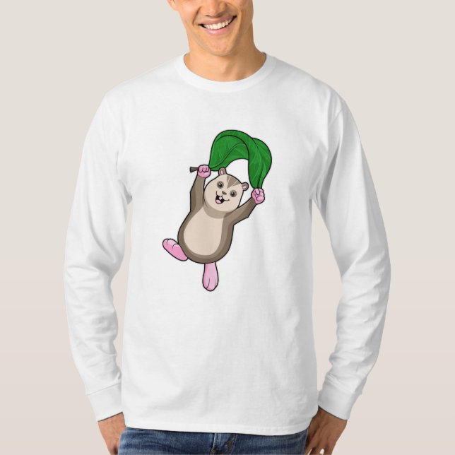 Hamster with Parachute T-Shirt (Front)