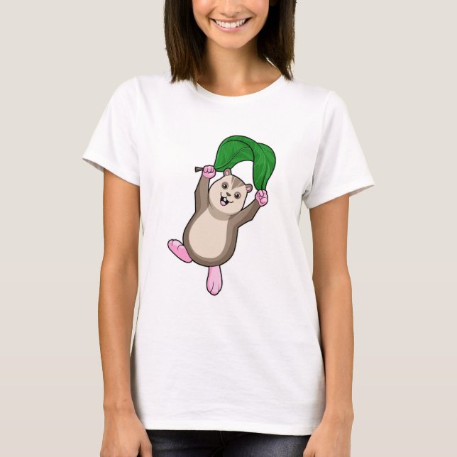 Hamster with Parachute T-Shirt (Front)