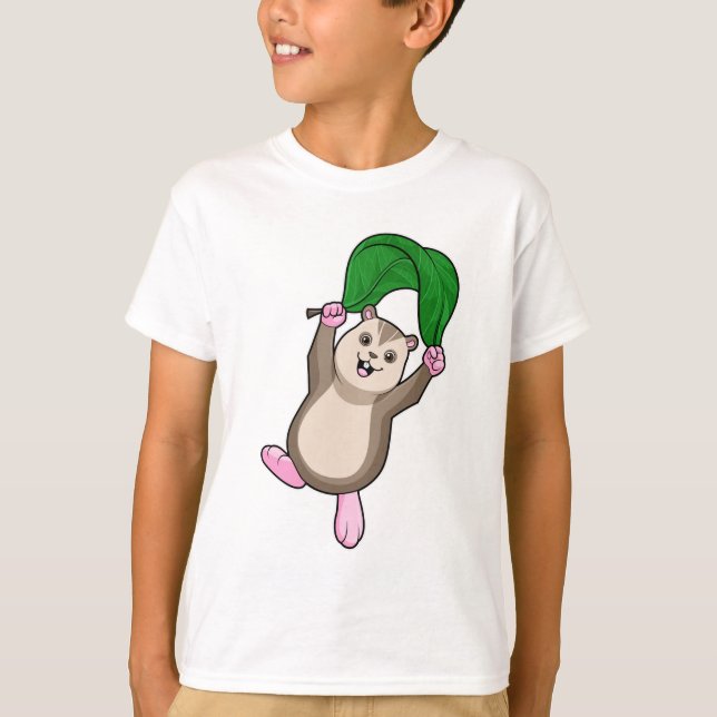 Hamster with Parachute T-Shirt (Front)