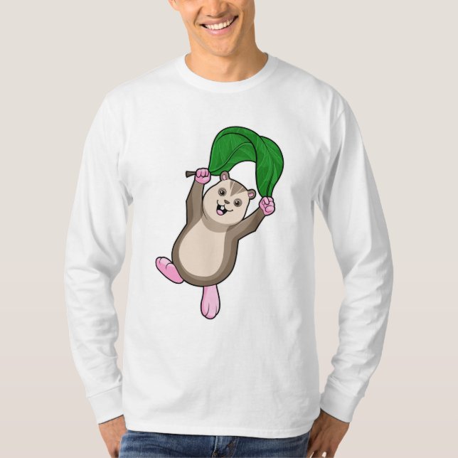 Hamster with Parachute T-Shirt (Front)