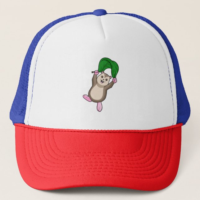 Hamster with Parachute Trucker Hat (Front)