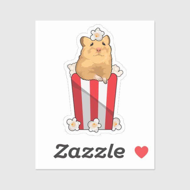 Hamster with Popcorn (Sheet)