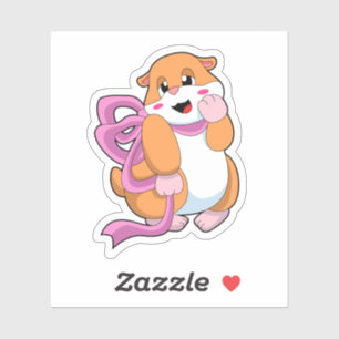 Hamster with Ribbon