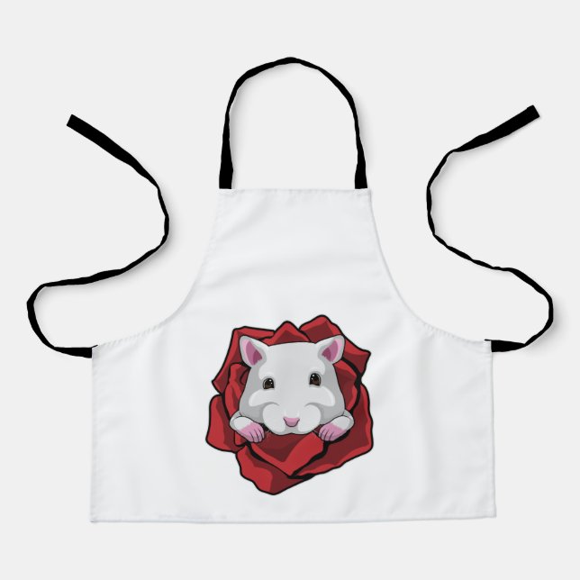 Hamster with Rose Apron (Front)