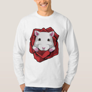 Hamster with Rose T-Shirt