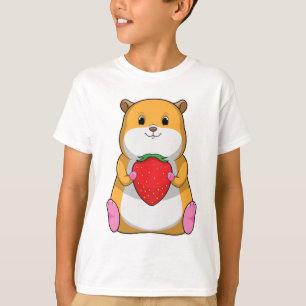 Hamster with Strawberry T-Shirt