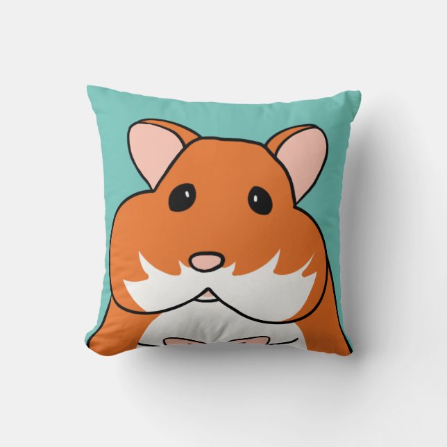 Hamster with Stuffed Cheeks Cushion (Front)