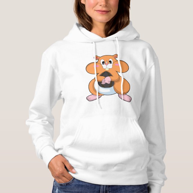 Hamster with Walnut Hoodie (Front)