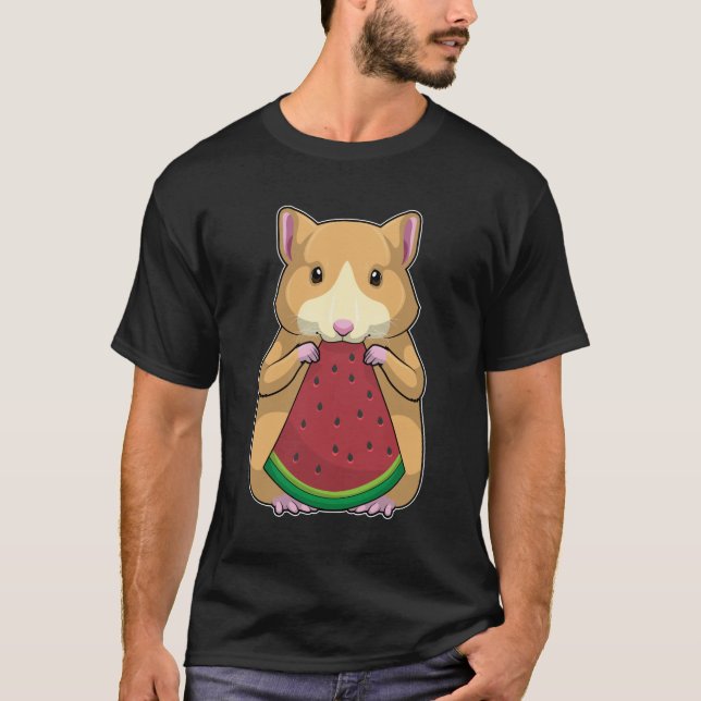 Hamster with Watermelon T-Shirt (Front)