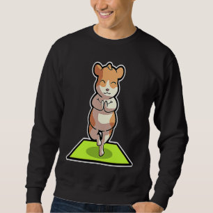 Hamster Yoga Poses Sport Gymnastics Ohm Heartbeat  Sweatshirt