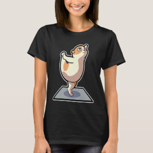 Hamster Yoga Poses Sport Gymnastics Ohm Heartbeat T-Shirt