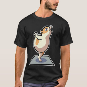 Hamster Yoga Poses Sport Gymnastics Ohm Heartbeat T-Shirt