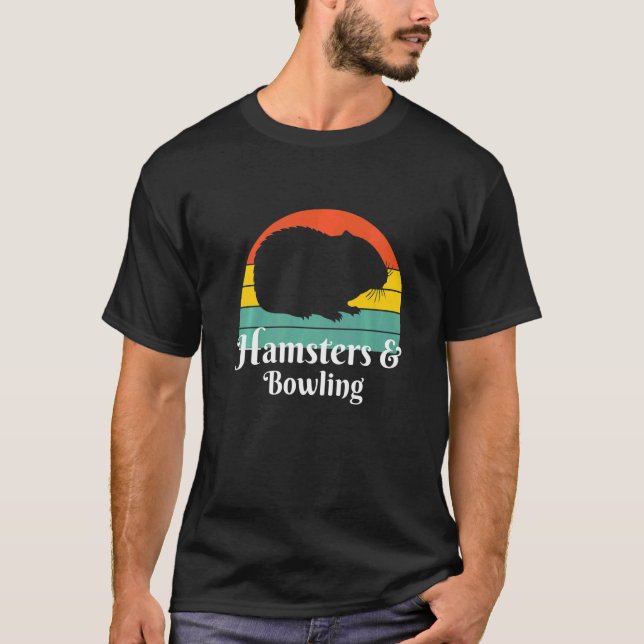 Hamsters And Bowling Bowling Player  T-Shirt (Front)