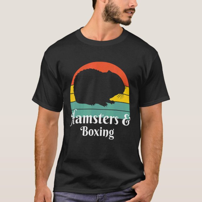 Hamsters And Boxing Boxer T-Shirt (Front)