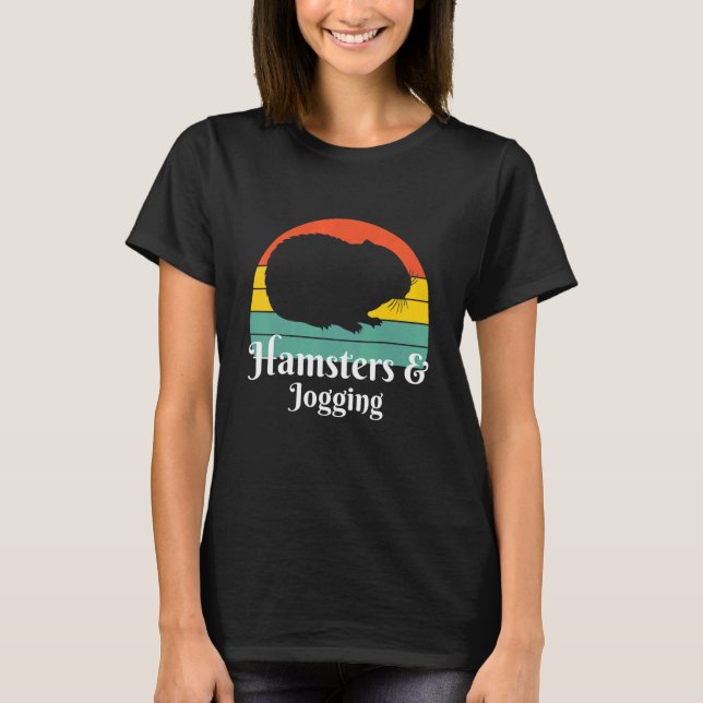 Hamsters And Jogging T-Shirt (Front)