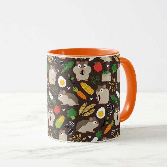 Hamsters And Their Treats Mug (Front Right)