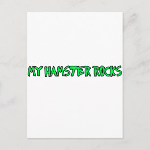 hamsters are cool postcard