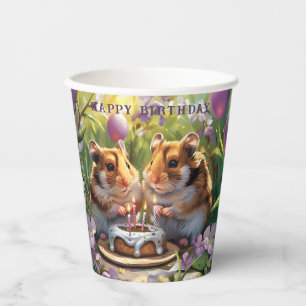 Hamsters Birthday Party Birthday Paper Cups