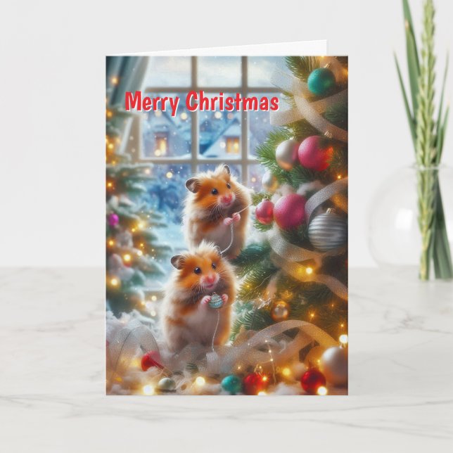 Hamsters' Christmas Card (Front)