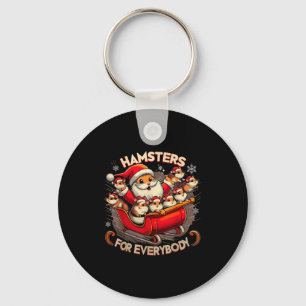 Hamsters For Everybody Christmas Pajamas Hamster K Key Ring