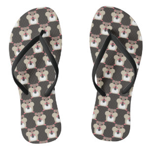 Hamsters seamless pattern jandals