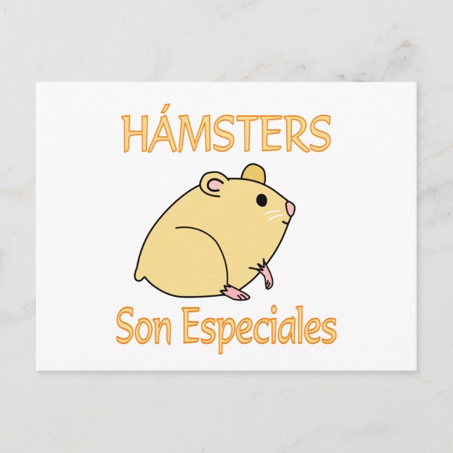 Hamsters Son Especiales Postcard (Front)