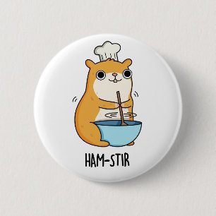 Hamstir Funny Hamster Pun 6 Cm Round Badge