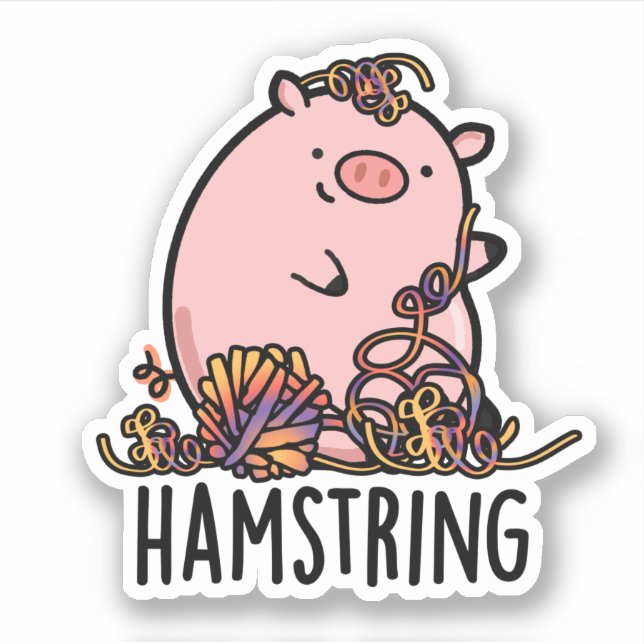 Hamstring Funny Pig Pun  (Front)