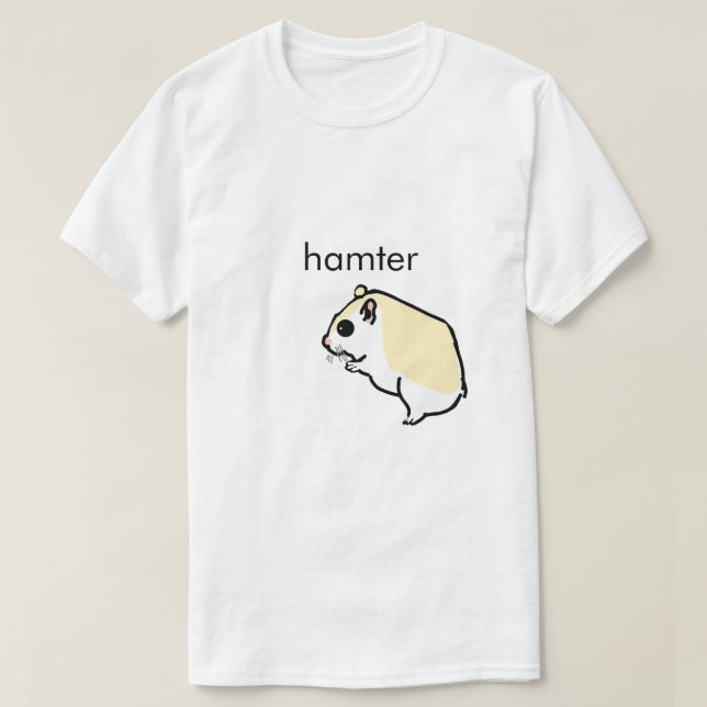 Hamter Cute Meme T-Shirt (Design Front)