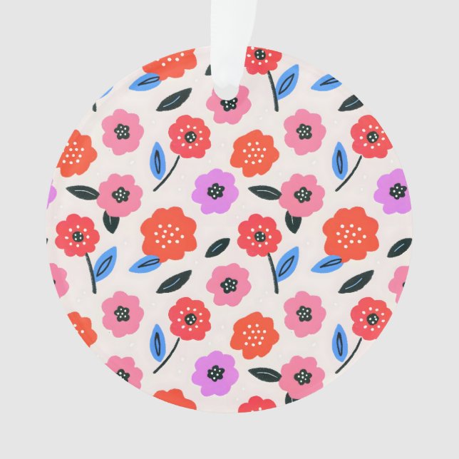 Han drawing flowers pattern ornament (Front)
