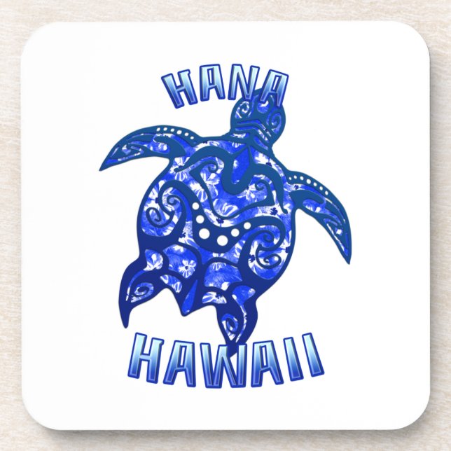 Hana Hawaii Vacation Tribal Turtle Coaster (Front)