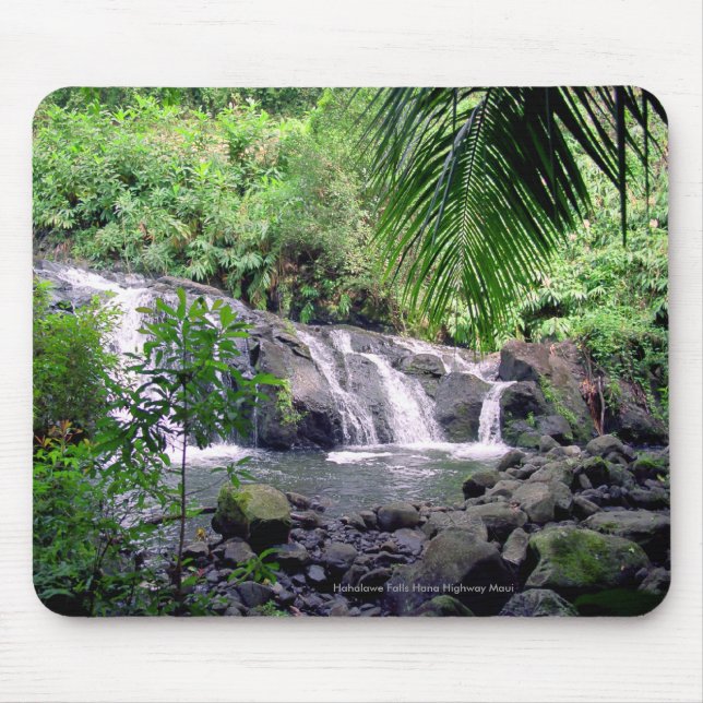 Hana Highway Hahalawe Falls Mouse Pad (Front)