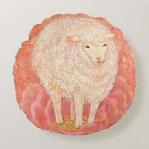 Hana-hitsuji: The Fairy Lamb Round Cushion