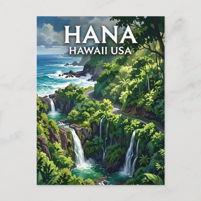 Hana, Maui USA Postcard (Front)