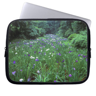 Hana Shobu (Japanese Water Iris), Meiji Shrine, Laptop Sleeve