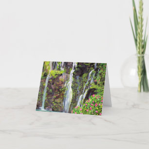Hana Waterfalls Christmas Greetings Card