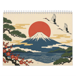 Hanafuda Flower Cards Ukiyo-e Japanese Art Calendar