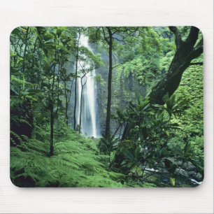 Hanakapiai Falls along the Na Pali Coast, Kauai, Mouse Pad