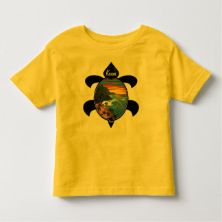 "Hanakapiai"-Na Pali Sunset/Turtle Design Toddler T-Shirt
