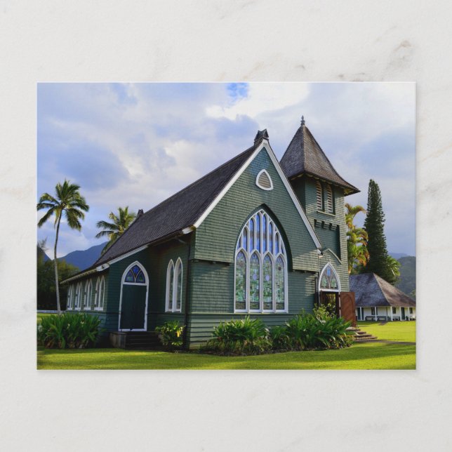 Hanalei Church, Kauai, Hawaii Postcard (Front)
