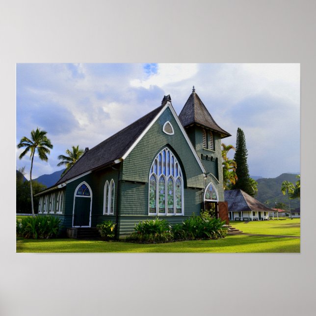 Hanalei, Hawaii, Church Poster (Front)