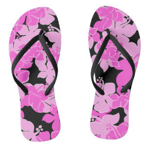 Hanalei Hawaiian Hibiscus Camo Floral Jandals