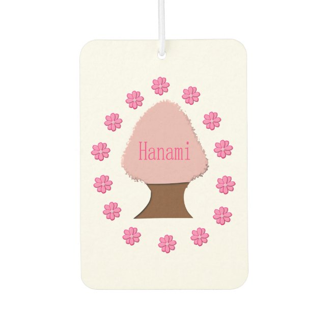Hanami Japanese Cherry Tree Car Air Freshener (Front)