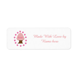 Hanami Japanese Cherry Tree Custom Food Label