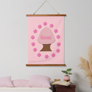 Hanami Japanese Cherry Tree Hanging Tapestry