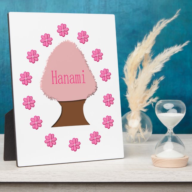 Hanami Japanese Cherry Tree Plaque (Side)