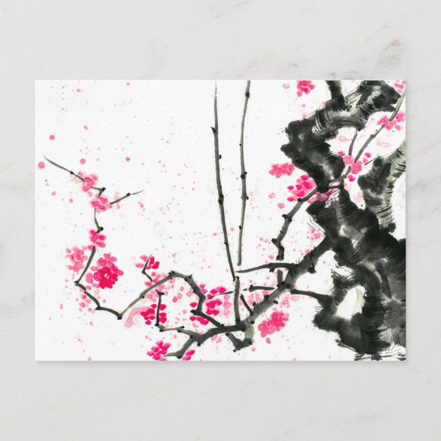 Hanami | Sakura flowers bloom Postcard (Front)