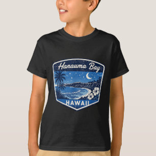 Hanauma Bay Hawaii Beach Trocal Palm Trees Ocean T-Shirt