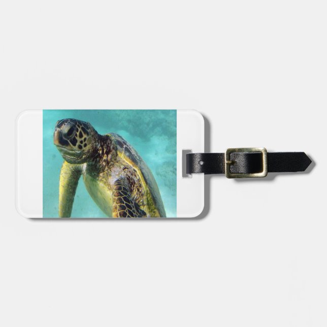 Hanauma Bay - Hawaii Green Sea Turtles Luggage Tag (Front Horizontal)
